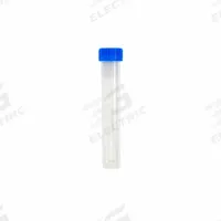 APPROVED VENDOR 15 mL Transport Vials with Caps: Transport, PPCO, 15 mL, Blue, 17 mm Body Dia, Round (MPN 2403615B80E1). Key specifications — Neck Size: 17 mm; Self-Standing: Self-Standing; Closure Color: Blue; Brand: APPROVED VENDOR; Vial Type: Transport; Body Color: Natural; Includes Closure: Yes; Bottom Shape: Round.