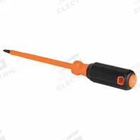 KLEIN TOOLS Insulated Square Screwdriver: Long Lg, #2 Tip Size, 10 1/4 in Overall Lg, 6 in Shank Lg (MPN 6846INS). Key specifications — attr1205139: #2; attr1205142: KLEIN TOOLS; attr1205144: Cushion.