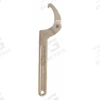 AMPCO Hook Spanner Wrench: 4 1/2 in to 6 3/8 in, 12 in Overall Lg, 3/8 in Hook Thick, 1/8 in Hook Dp (MPN WP-7-ST). Key specifications — attr309823: 4-1/2 in to 6-3/8 in; attr309829: Yes; attr324942: AMPCO.