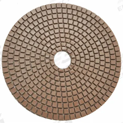 HUSQVARNA Resin Bond Polishing Pad: 50 Grit, Green, 8 Segments, Concrete - Honing Tools