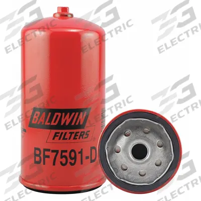 BALDWIN FILTERS Fuel Filter: Spin-On, 3 1/16 in Outside Dia, M16-1.50 Thread Size - Spin-On Fuel Filters