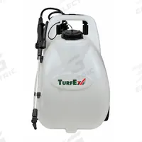 TURFEX Cordless Cart Sprayer: Spot, 5 gal Tank, Poly Tank, 25 ft Max Spray Distance, 45 psi (MPN TL50). Key specifications — Brand: TURFEX; Chemical Compatibility: Herbicide; Tank Material: Poly.