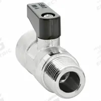 APPROVED VENDOR Manual Two-Way Ball Valve: 3/8 in, Nickel-Plated Brass, Straight, MNPT x FNPT, Lever (MPN G-MVSP-38M). Key specifications — Brand: APPROVED VENDOR; Handle: Lever.