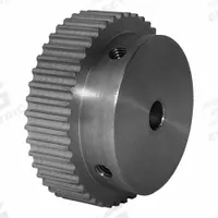 DAYTON Timing Pulley: Curvilinear, Fixed, For HTD Timing Belt Section, For 6 mm Belt Wd, 44 Teeth (MPN 44-3M06M6A6). Key specifications — Brand: DAYTON; Finish: Clear Anodized; For Belt Series: Powerhouse®.