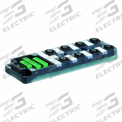MURRELEKTRONIK M12 distribution block: EXACT12, 8 Ports - Passive Sensor Junction Blocks without Homerun Cable