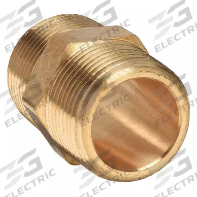 APPROVED VENDOR Metal Pipe Straight: Hex Nipple, 1/2 in x 1/2 in, 1,000 psi - Threaded High-Pressure Pipe Fittings for Potable Water