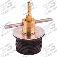 SHAW PLUGS Mechanical Expansion Plug: End of Pipe, For 1/2 in Pipe, Male 1/4 in Barbed Bypass (MPN 53096). Key specifications — Plate Material: Zinc-Plated Steel; Handle Material: Stainless Steel.