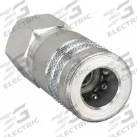 PARKER Quick Connect Hose Coupling: 3/8 in Body Size, 1/2 in Hose Fitting Size, 1/2" -14 Thread Size (MPN 25F). Key specifications — Brand: PARKER; Thread Size: 1/2" -14; Coupling Locking Type: Sleeve; Hose Fitting Gender: Female.