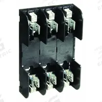 MERSEN Fuse Block: Open Block Design, 3 Pole, 600 V AC, Box Lug, Non-Indicating (MPN 60308). Key specifications — attr233046: MERSEN.