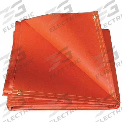 HI TEMP Welding Curtain: Silicone-Coated Fiberglass, 10 ft Ht, 8 ft Wd - Heavy-Duty Welding Curtains