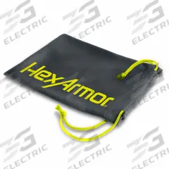 HEXARMOR Eyewear Microfiber Pouch: Drawstring Closure Type, Belt Clip Not Included, Gray, Microfiber (MPN 14-10010). Key specifications — Brand: HEXARMOR; Closure Type: Drawstring; Color: Gray; Includes Belt Clip: Belt Clip Not Included; Material: Microfiber.