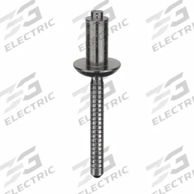 MAGNABULB Blind Rivet,2.007 in L,0.25 in dia,PK25: Inch, 2 in Overall Lg, 31/64 in Body Lg - Domed-Head Blind Rivets