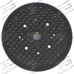 NORTON Hook-and-Loop Disc Backup Pad: 6 in Dia x 1 1/2 in T, 5/16"-24 Threaded-Shank, Multi-Hole (MPN 63642506160). Key specifications — Brand: NORTON; Tool Connection: 5/16"-24 Threaded-Shank.