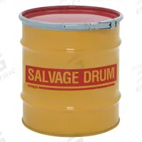 APPROVED VENDOR Salvage Drum: Steel, 20 gal, Lever Lock Ring, 18 ga / 18 ga / 18 ga, Salvage Drum (MPN HM2001Q). Key specifications — Drum Material: Steel; Drum Head Type: Open Head; UN Rating Solids: 1A2/X220/S; UN Rating Liquids: Not Rated; Drum Message Text: Salvage Drum; Closing Ring Material: Steel; For Holding: Solids; Brand: APPROVED VENDOR.
