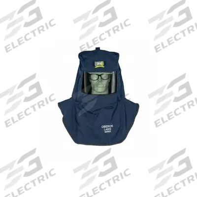 OBERON Arc Flash Hood: 2 PPE CAT, 12 cal/sq cm ATPV, Nomex ( 6.5 oz/sq yd ), Ventilated - Category 2 Hoods