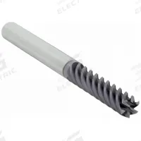 WIDIA HANITA Square End Mill: Carbide, TiAlN Coated, 6 Flute, 3/8" Mill Dia, 1/2" LOC, 2" OAL (MPN TR4S4710004)