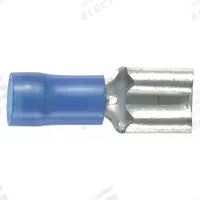 PANDUIT Wire Disconnect: Female Socket, Blue, Nylon, Partial Coverage, 16 AWG – 14 AWG Wire Size (MPN DNF14-250-M). Key specifications — attr1307035: PANDUIT; attr1307036: DNF14-250-M.
