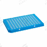 MTC BIO PCR Well Plate: Non-Sterile, 96 Wells, 0.25 mL, 5.46 mm Dia, RNase/DNase Free, Round (MPN P9096-HSC). Key specifications — Brand: MTC BIO; Body Color: Colorless; RNase/DNase Free: Yes; Well Shape: Round; Material: Polypropylene.