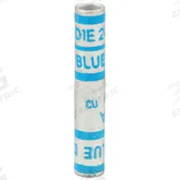 APPROVED VENDOR Open Barrel Splice: 6 AWG Wire Size, Blue Code, 1.77 in, Copper Barrel, 24 Die (MPN 22EZ31). Key specifications — Die Code: 24; Brand: APPROVED VENDOR; Color Code: Blue.