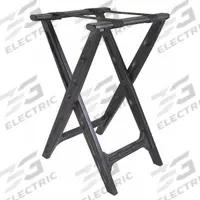 CSL Tray Stand: Plastic, Black, 18 1/2 in Overall Wd, 30 in Overall Ht, 17 1/4 in Overall Dp (MPN 1500BLK). Key specifications — Material: Plastic; Product Type: Tray Stand; Brand: CSL; Color: Black.