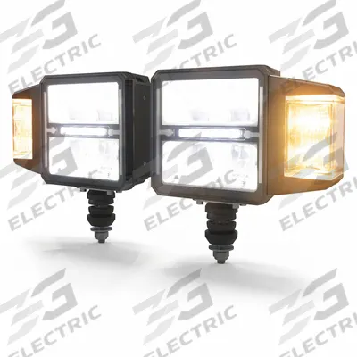 ECCO Snowplow Light: Headlight, LED, Heated, High Beam/Low Beam, Surface Mount - Snowplow Lights