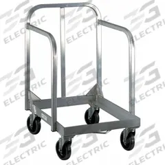 NEW AGE Sheet Pan Dolly: 900 lb Max Load Capacity, 33 1/2 in Overall Ht, 21 in Overall Wd, Aluminum (MPN 1193). Key specifications — Product Type: Sheet Pan Dolly; Caster Type: (4) Swivel; Brand: NEW AGE; Material: Aluminum; NSF Certified: Yes.