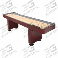 HATHAWAY Shuffleboard Table: 108 in Overall Lg, 24 in Overall Wd, 31 in Overall Ht, Butcher Block (MPN BG1210). Key specifications — attr989782: Integral Climate Adjusters; attr989784: Cherry; attr989786: Can of Wax Powder.