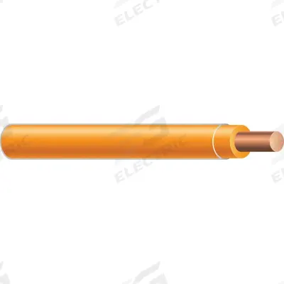 SOUTHWIRE Building Wire: Copper, 18 AWG, 1 Conductors, Solid, Orange, 500 ft Lg - Copper TFN/TFFN Building Wires
