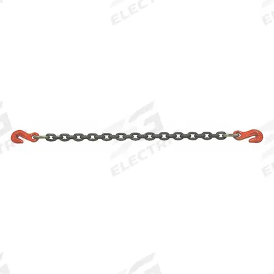 LIFTALLOY Single Leg Chain Sling: 9/32 in Chain Trade Size, 100 Chain Grade, Grab Hook - Grade-100 Single-Leg Chain Slings