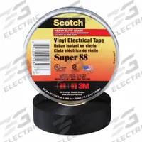 3M Electrical Tape: 3/4 in Wd, 14 5/8 yd Lg, 8.5 mil Thick, Polyvinyl Chloride Film, Rubber, Black (MPN 10307). Key specifications — Series: Super 88.