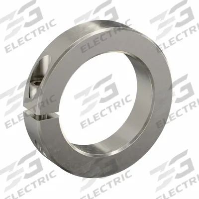 RULAND MANUFACTURING Shaft Collar: 1-Piece, Inch, Round, Clamp-On, 2 3/8 in Bore Dia - Stainless Steel Shaft Collars