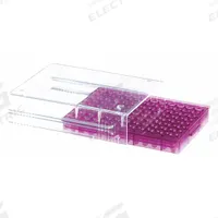 Tube Rack: Polycarbonate (Lid), Purple, (96) Wells, 96 Compartments, Benchtop (MPN 120541). Key specifications — Material: Polycarbonate (Lid); Mounting Location: Benchtop; Color: Purple; Product Type: Test Tube Rack; Total Holding Capacity: (96) Wells; Brand: HEATHROW SCIENTIFIC.