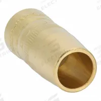 BERNARD Nozzle: Small Centerfire, 5/8 in, Straight, 1/8 in Recess, Brass (MPN NS-5818B). Key specifications — Insulation Type: Self-Insulated; Duty Rating: Standard Duty; Nozzle to Tip Relationship: 1/8 in Recess; For Contact Tip Series: Centerfire; Manufacturer Part Number: NS-5818B; Brand: BERNARD.