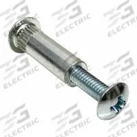 NATIONAL GUARD Fire Door Thru-Bolts: Steel, 2 in Overall Lg, 3/4 in Overall Wd, Silver (MPN FDTB 1/2"). Key specifications — Color: Silver; Brand: NATIONAL GUARD; Material: Steel.