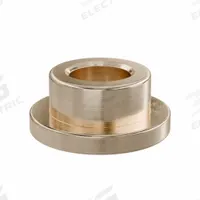 Flanged Sleeve Bearing: Bronze, SAE 841, 6 mm Bore, 10 mm OD, 6 mm Lg, -35°F to 300°F, 10 PK (MPN FFM0610-06B). Key specifications — System of Measurement: Metric; Material Grade: SAE 841; Flange Type: Flanged; Brand: OILITE.