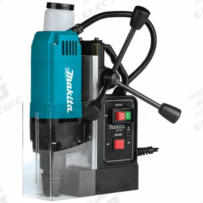 MAKITA Drill Press: 850 RPM – 850 RPM, Electric Magnet, 2 in Drill Travel, 120V AC - Compact Magnetic Drill Presses