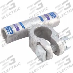 FUSION Battery Terminal: Flag, Solder, 3/0 ga, Purple Color, Negative, Copper/Tin, 2.2 in Overall Wd (MPN 436330N). Key specifications — Contact Material: Tin; Alignment: Flag; Color Code: Purple; Connection Type: Solder; Gauge: 3/0 ga; Polarity: Negative; Brand: FUSION.