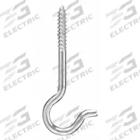 APPROVED VENDOR Ceiling Hook: Screw-In, 1 Points per Hook, Silver, 3/4 in Projection, Steel (MPN 1WBN4). Key specifications — Color: Silver; Finish: Zinc Plated; Material: Steel; Product Type: Ceiling Hook.