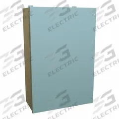 HAMMOND Enclosure: Steel, 36 in x 24 in x 11 in, NEMA 12, w/Panel, Solid Cover, Hinged (MPN 1418JL11). Key specifications — Brand: HAMMOND; Closure Method: Screws; Knockouts: Not Included.