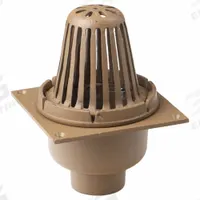 SMITH LIGHT COMMERCIAL Roof Drain: 8 3/4 in Overall Dia, 11 3/4 in Overall Ht, 8 3/4 in Overall Wd (MPN 110-Y04). Key specifications — Connection Type: No Hub; Includes: Mounting Screws; Dome Material: Cast Iron; Brand: SMITH LIGHT COMMERCIAL.