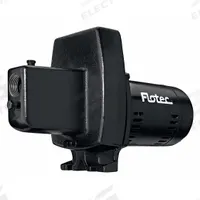 FLOTEC Shallow Well Jet Pump: 1/2 hp HP, Single Phase, 115/230V AC, 7.8 gpm, 10 ft Head, Included (MPN FP4112). Key specifications — Rated Voltage: 115/230V AC; Brand: FLOTEC; Ejector Included: Ejector Included; Ejector: Included.