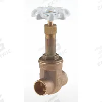 MILWAUKEE VALVE Gate Valve: 3/8 in, Bronze, Rising, Sweat x Sweat, 300 psi CWP, Wheel, Solid Wedge (MPN UP149-3/8). Key specifications — Wedge Material: Bronze; Brand: MILWAUKEE VALVE; Bonnet Material: Bronze.