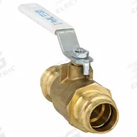 APOLLO Manual Two-Way Ball Valve: 3/4 in, Brass, Straight, Press x Press, Full Port Ball Port (MPN 77VLF14401). Key specifications — Brand: APOLLO; Handle: Lever.