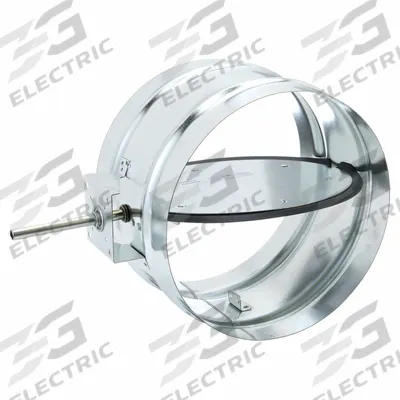 Dayton 12"dia GSteel Manual Control Dampr: For 12 in Dia, 14 in L, Steel - Round Manual Control Dampers