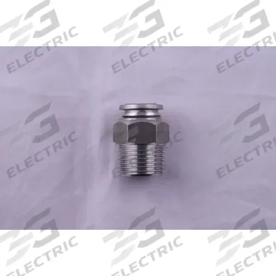 AIGNEP USA Push-Fit Adapter Fitting: 4 mm OD x 5/16 in Pipe Size, Push-to-Connect x MUNF - Stainless Steel Tube Fittings