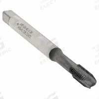 CLEVELAND Spiral Point Tap: #12-24 UNC, 2B, 3 Flute, Plug Chamfer, Hardlube Coated Cobalt (MPN C96012)
