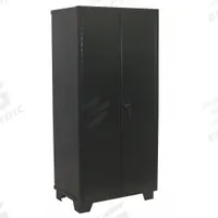 JAMCO Storage Cabinet: 60 in x 24 in x 78 in, Swing Handle & Padlock Hasp, 14 ga Panel Thick, Legs (MPN DS260BL). Key specifications — attr62698: Black; attr62736: Welded; attr87895: Legs; attr62693: Assembled; attr62737: Stationary; attr62694: Adjustable; attr62695: Powder Coated; attr62696: Steel.