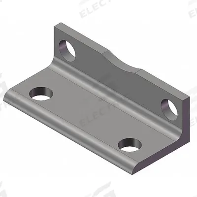 SMC Foot Bracket: Foot, Fits 180 mm Bore Dia - Foot Mounting Hardware