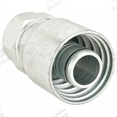 AEROQUIP Hydraulic Crimp Fitting: Steel x Steel, Straight, -20 For Hose Dash Size - Aeroquip Crimp Hydraulic Hose Fittings with JIC Connection