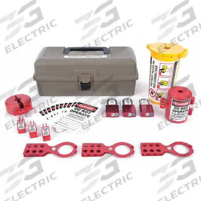 ZING Lockout Kit: Electrical/Valve, Keyed Different Padlocks - Portable Electrical & Valve Lockout Kits